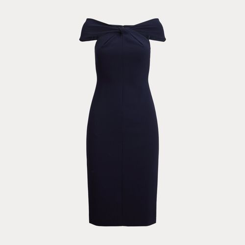 Robe de cocktail croisée devant crêpe - Lauren - Modalova