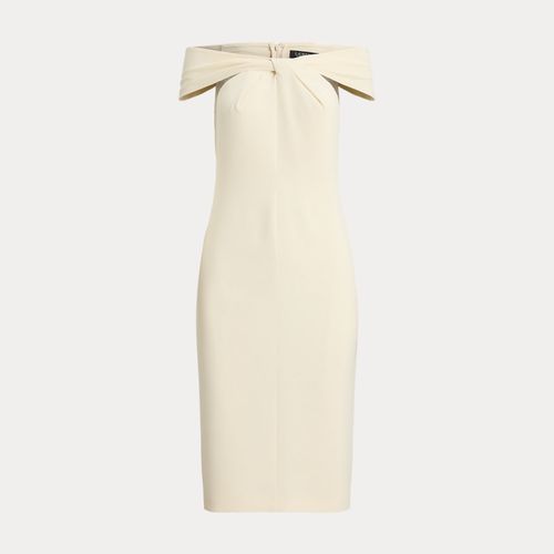 Robe de cocktail croisée devant crêpe - Lauren - Modalova