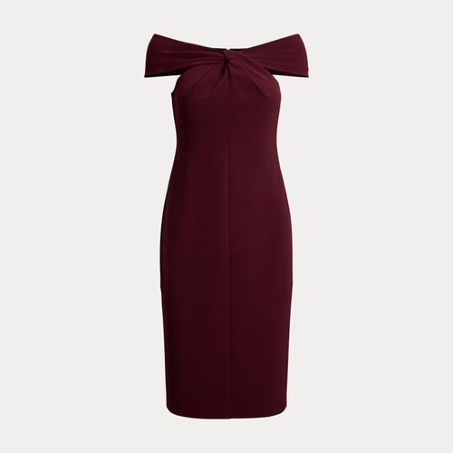 Robe de cocktail croisée devant crêpe - Lauren - Modalova