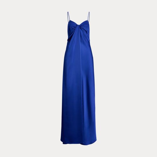 Robe torsadée sans manches en charmeuse - Lauren - Modalova