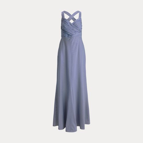 Robe sans manches en taffetas rayé - Lauren - Modalova