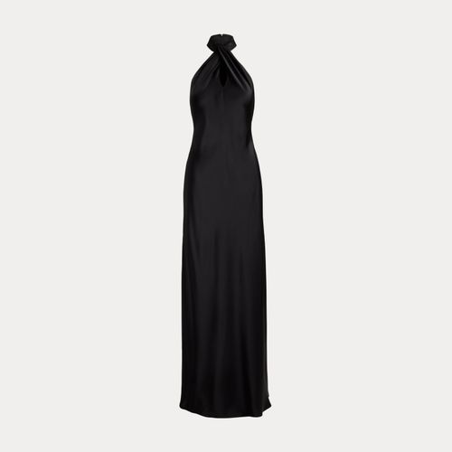 Robe de soirée dos nu charmeuse de satin - Lauren - Modalova