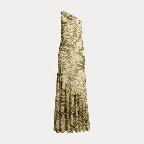 Robe de soirée asymétrique en georgette - Lauren - Modalova