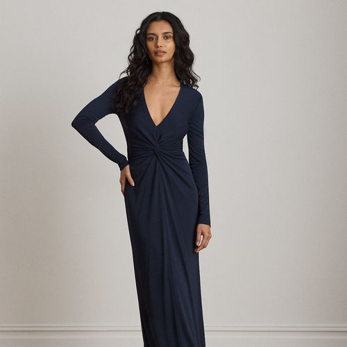 Robe de soirée croisée en jersey stretch - Lauren - Modalova