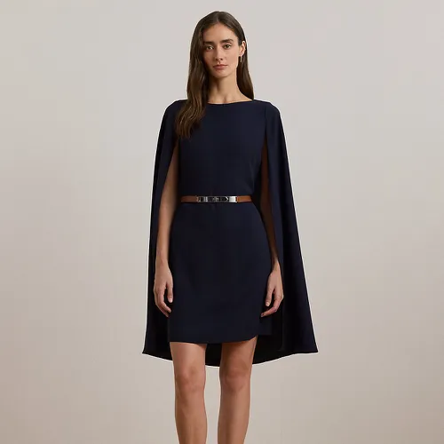 Petite - Robe de cocktail à cape en georgette - Lauren Petite - Modalova