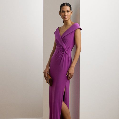 Petite - Robe de soirée jersey épaules dégagées - Lauren Petite - Modalova