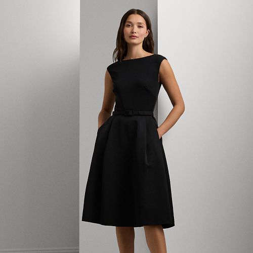 Petite - Robe de cocktail ceinturée faille jersey - Lauren Petite - Modalova