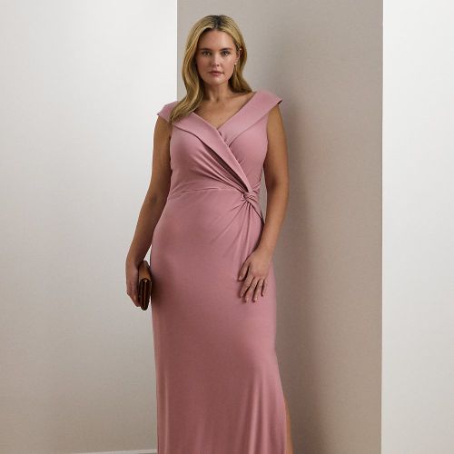 Grandes Tailles - Robe de soirée jersey épaules dégagées - Lauren Curve - Modalova