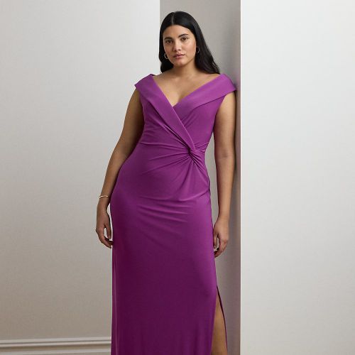 Grandes Tailles - Robe de soirée jersey épaules dégagées - Lauren Curve - Modalova