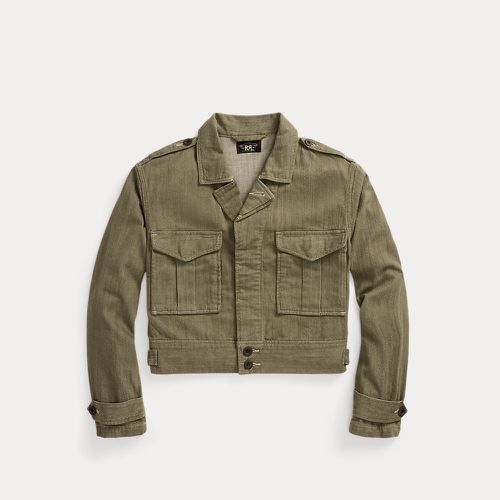 Veste olive en denim flammé - RRL - Modalova