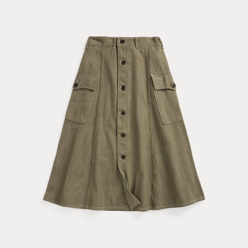 Jupe olive en denim flammé - RRL - Modalova