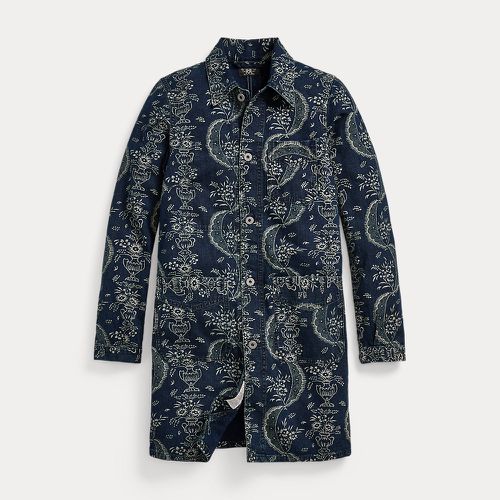 Veste workwear fleurie en toile indigo - RRL - Modalova