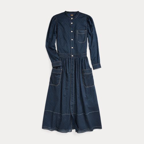 Robe à pois en voile de coton - RRL - Modalova