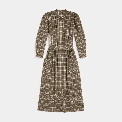 Robe à carreaux en dobby de coton - RRL - Modalova