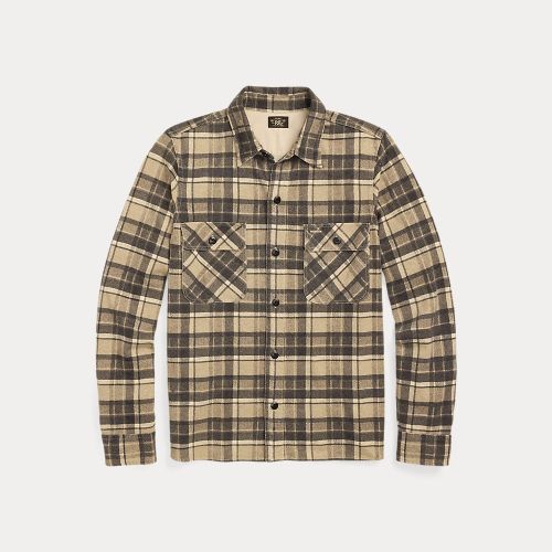 Chemise workwear lin et coton écossais - RRL - Modalova