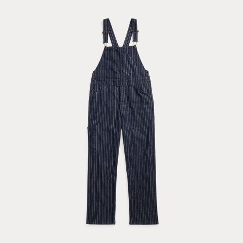 Salopette rayée à pois en denim indigo - RRL - Modalova