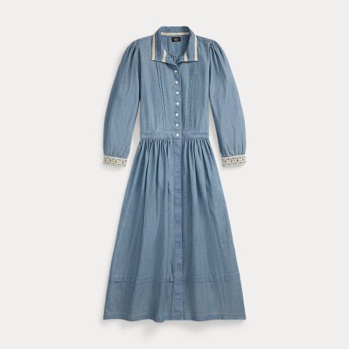 Robe en chambray indigo - RRL - Modalova