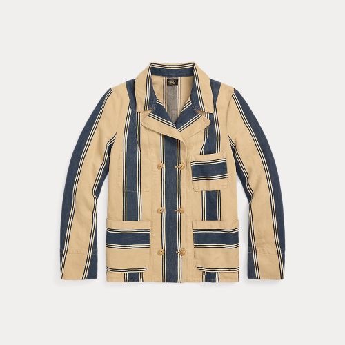 Veste rayée en sergé de lin et coton - RRL - Modalova