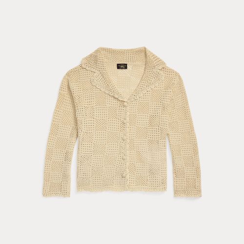 Cardigan en coton crocheté à la main - RRL - Modalova