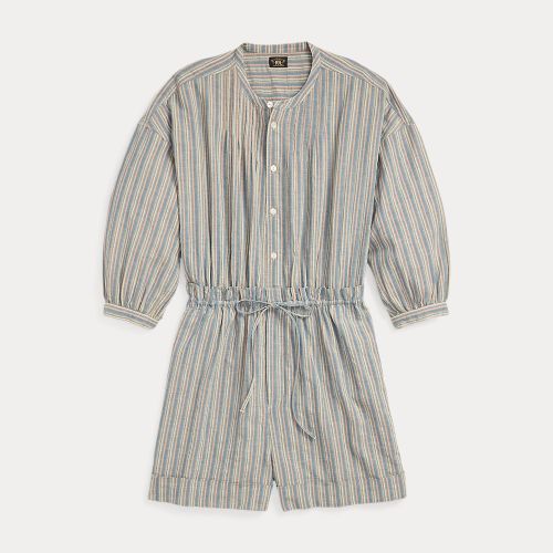 Combishort rayé en coton et lin - RRL - Modalova