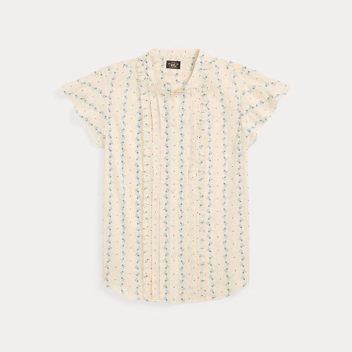 Chemisier fleuri en voile de coton - RRL - Modalova