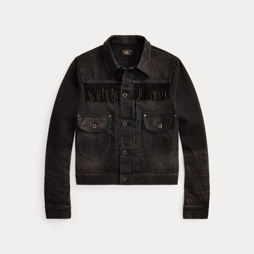 Veste bordée de daim en denim - RRL - Modalova