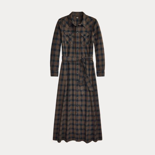 Robe-chemise western écossaise grattée - RRL - Modalova