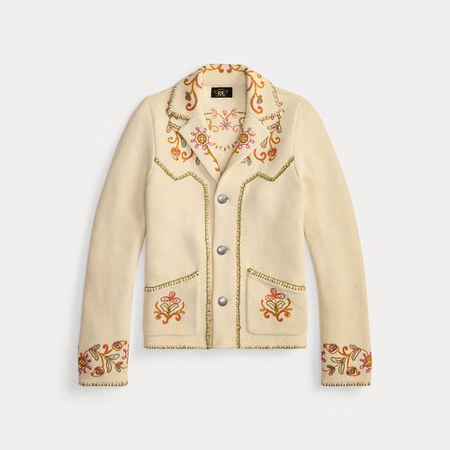 Veste pull western brodée - RRL - Modalova