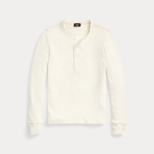 Chemise à col tunisien en maille gaufrée - RRL - Modalova