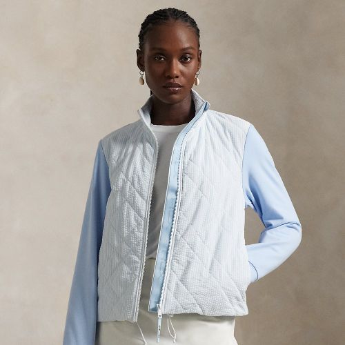 Veste zippée hybride à pan matelassé - RLX - Modalova