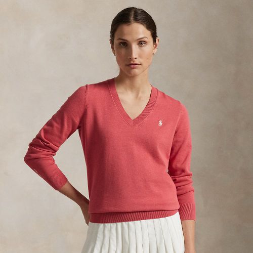 Pull col en V en coton mélangé - RLX - Modalova