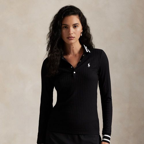 Polo côtelé à manches longues Slim Fit - RLX - Modalova