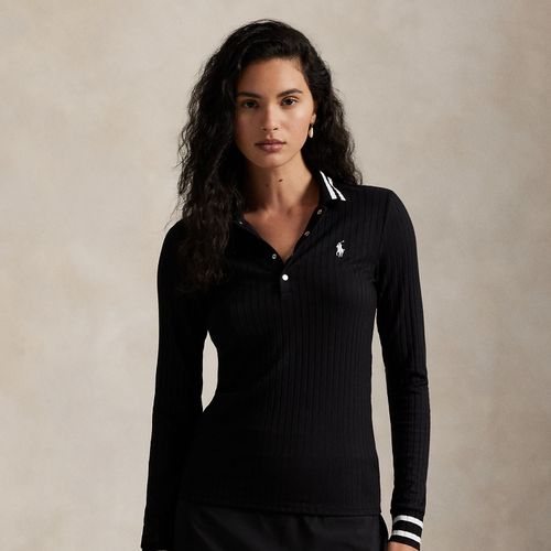 Polo côtelé à manches longues Slim Fit - RLX - Modalova