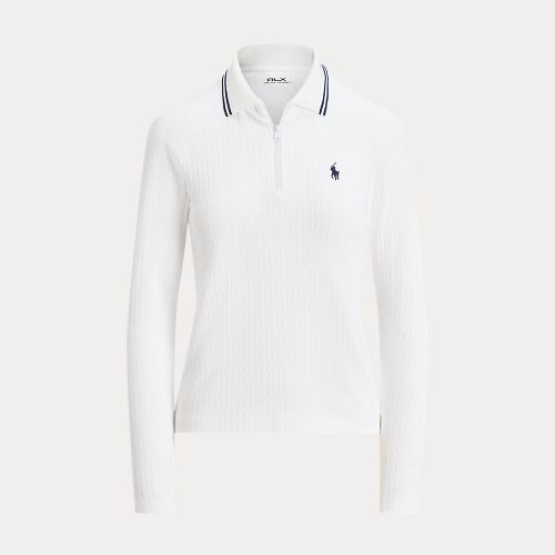 Polo demi-zippé torsadé manches longues - RLX - Modalova