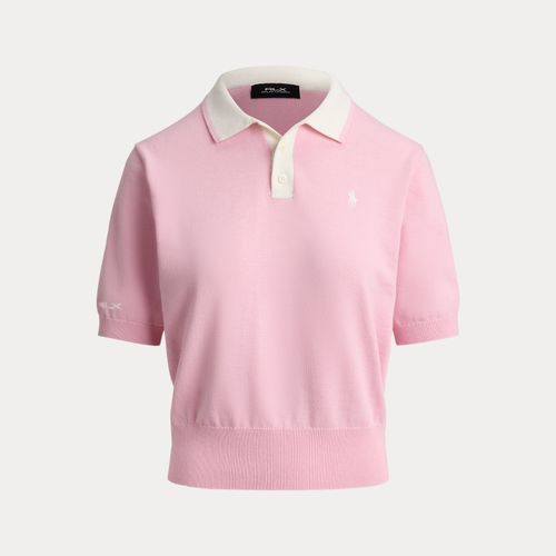 Pull col polo en coton mélangé - RLX - Modalova