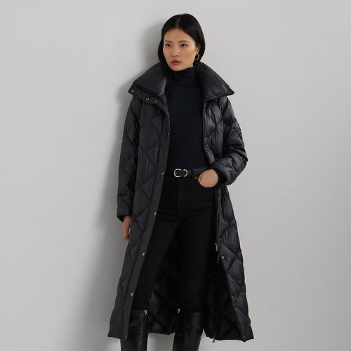 Petite - Manteau maxi col entonnoir matelassé - Lauren Petite - Modalova