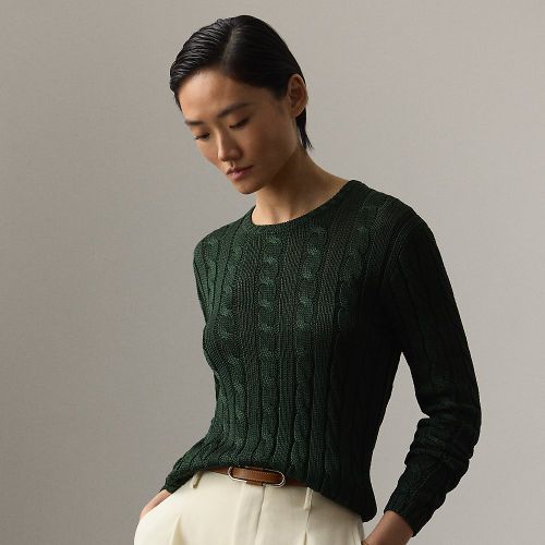 Pull col rond torsadé en soie - Collection - Modalova