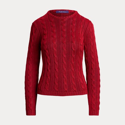 Pull col rond torsadé en soie - Collection - Modalova