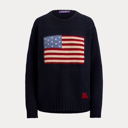 Pull col rond à drapeau en cachemire - Collection - Modalova