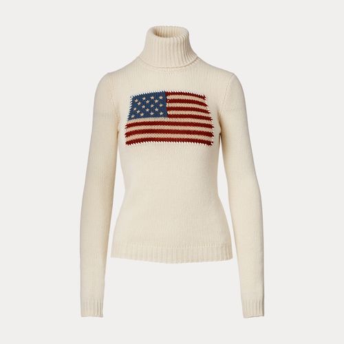 Pull col roulé à drapeau en cachemire - Collection - Modalova