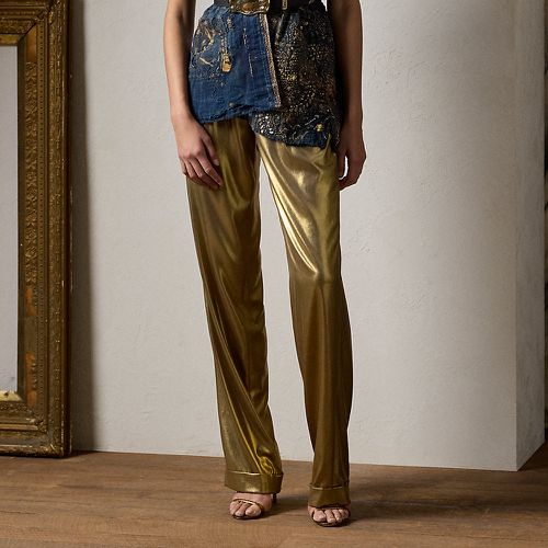 Pantalon Stamford en georgette lamée - Collection - Modalova
