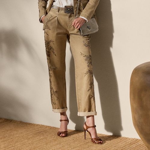 Pantalon Fallon décoré en chino de coton - Collection - Modalova