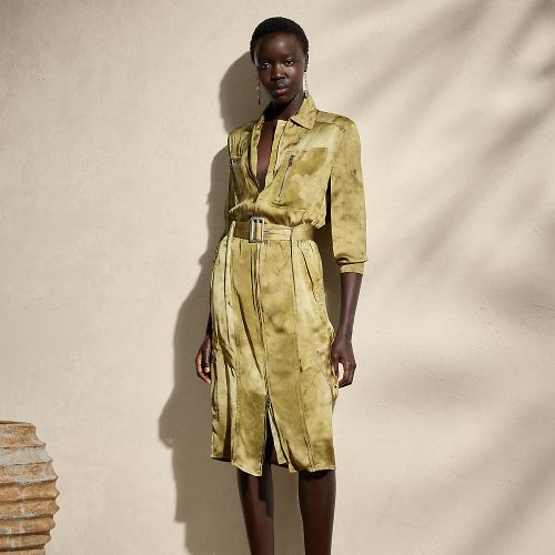 Robe Bernadette à motif en charmeuse - Collection - Modalova