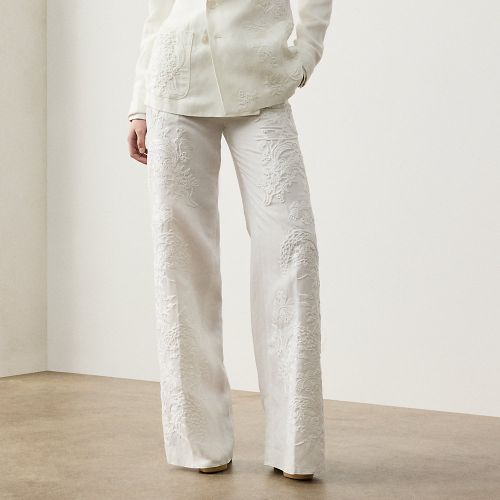 Pantalon Dean brodé en micro-piqué - Collection - Modalova
