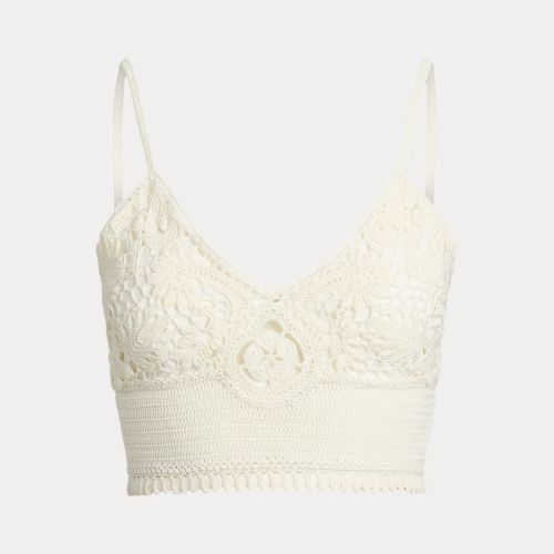 Brassière en soie fleurie crochetée main - Collection - Modalova