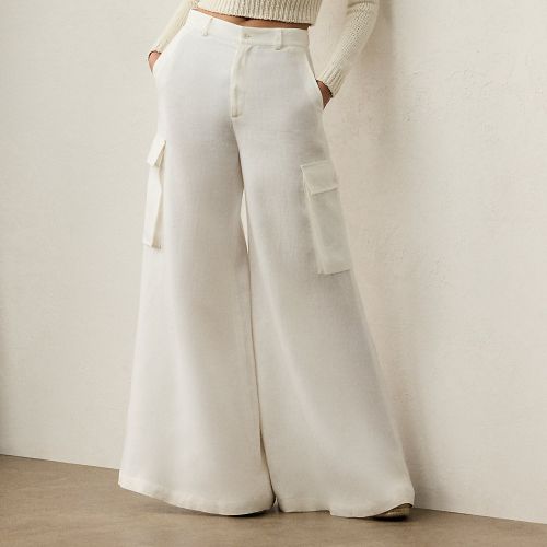 Pantalon cargo jambe large Carry en lin - Collection - Modalova