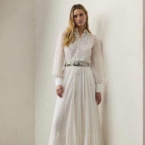 Robe Seymour brodée en voile - Collection - Modalova
