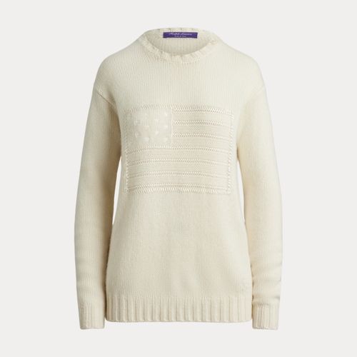 Pull col rond drapeau cachemire mélangé - Collection - Modalova