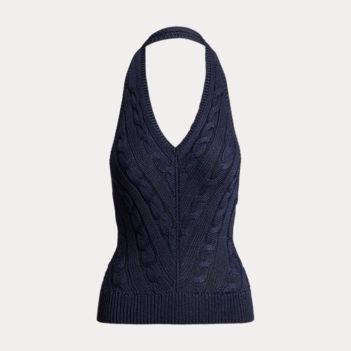 Pull dos nu torsadé en soie - Collection - Modalova