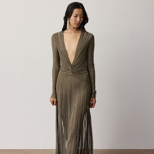 Robe de soirée Dabney plissée métallisée - Collection - Modalova